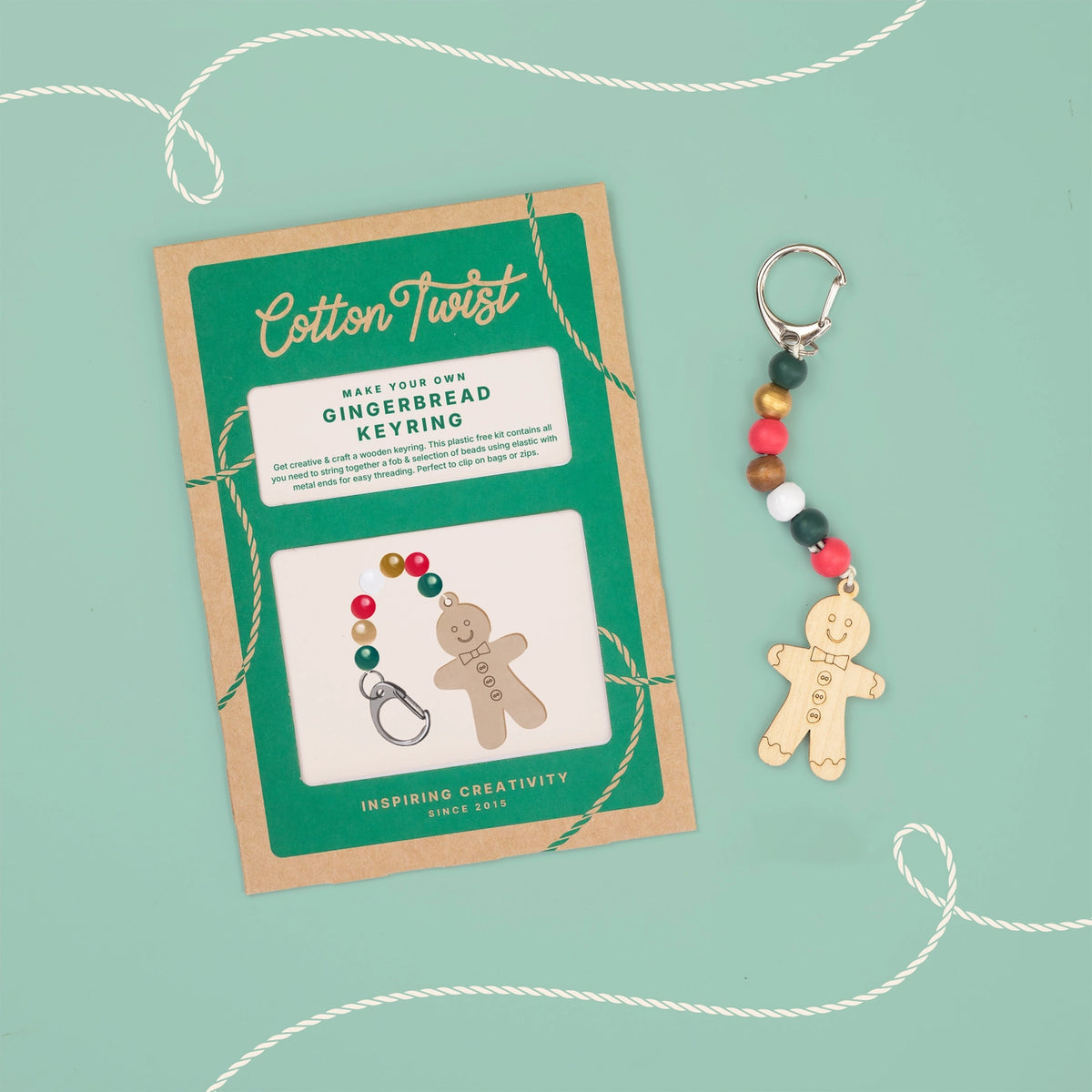 Make Your Own Gingerbread Character Keyring – Jam Baby